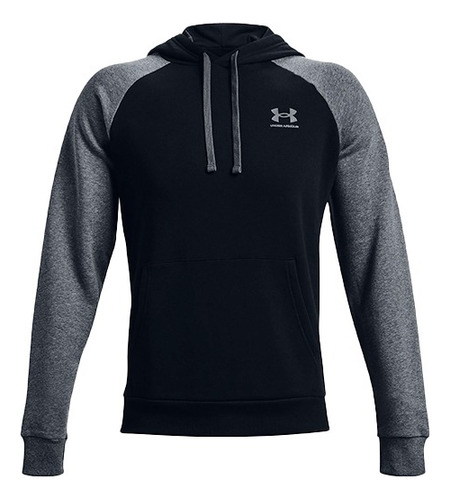 Poleron Under Armour Rival Fleece Colorblock Hoodie Negro