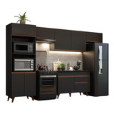 Madesa Gabinete Cocina Integral 330cm Reims Negro 01