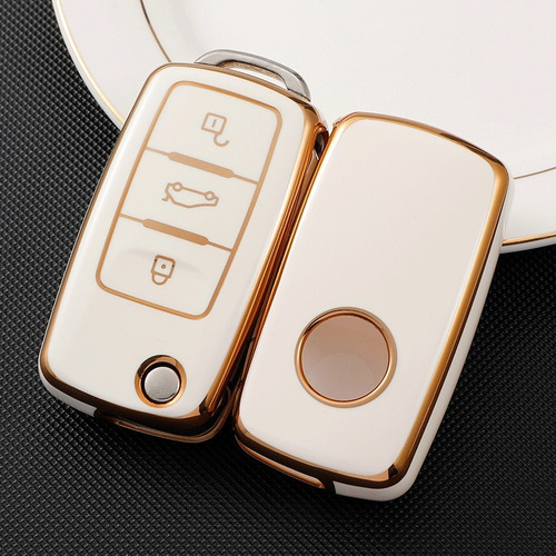 Funda De Llave Tipo 1 Navaja Volkswagen Seat Gold Nuevo