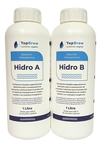 Solución Nutritiva (a+b) 1 Litro Hidroponía