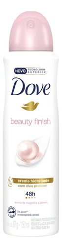 Antitranspirante Em Aerossol Dove Magnólia E Jasmim Beauty Finish 150 Ml