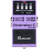 Pedal De Efeito Boss Waza Craft Dimension C Dc-2w  Violeta