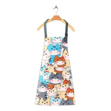 Delantal De Cocina Gatito Kawaii Neko Impermeable Regalo