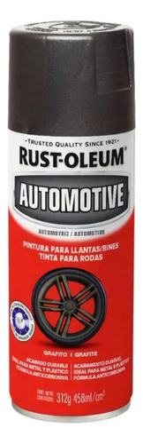 Pintura Aerosol Llantas Auto Anticorrosiva Wheel Rust Oleum Color Grafito