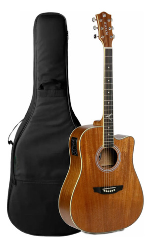 Violão Elétrico Accord Afk-255 Folk Afinador + Capa Brinde