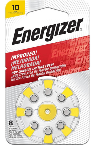 Pila Energizer 10 Audifono Blister X8 Unidades