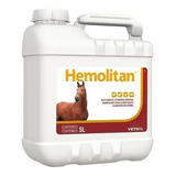 Hemolitan 5 Litros Suplemento Vitamínico Equinos Vetnil