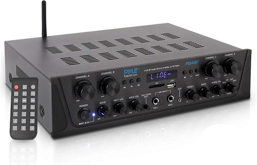 Amplificador Pyle Pta44bt, Inalambrico, Bluetooth, 500w