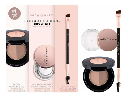 Anastasia Beverly Hills Kit De Cejas Set Brush Freeze Wax