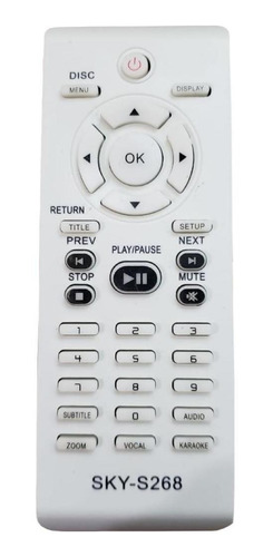 Controle Dvd Philips Karaokê Rcyf172, Dvp3040 Skys268 C0772