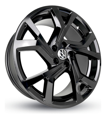 Jg Roda Golf Gti Aro15 4/5 Fur Polo Gts Virtus Fox R94+bicos Cor Black Piano 5x100