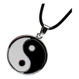 Collar Yin Yang Plata 2 Piezas