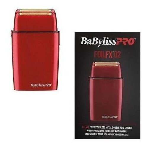 Afeitadora Métalica Doble Hoja Inalámbrica Babylisspro Rojo