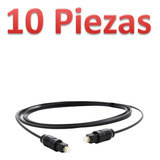 Lote10pz Cable Fibra Optica 1.5m Audio Digital Alta Calidad