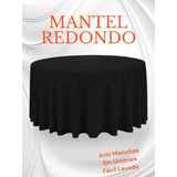 8 Mantel Redondo 2.70 Mts Tropical Mecanico Antimancha  