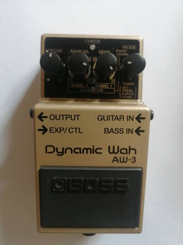 Lindo Pedal Dynamic Wah Aw-3 Marca Boss Para Lira Eléctrica