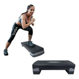 Step Banco Aerobics Ajustable Gym Fitness Ejercicio Tayga Color Gris