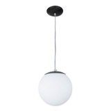 Lustre Luminaria Bola Leitosa Fosca 15x30