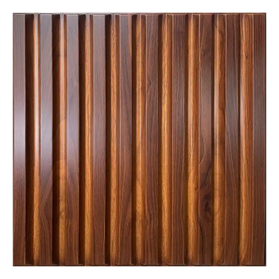 40 Paneles Decorativos 3d Pvc Madera Caoba 10m2 + Pegamento Lambrin 167mo | Meses sin interés