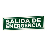 Cartel Indicador Salida De Emergencia 10x30 Alto Impacto