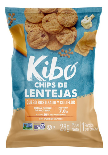 Pasabocas Kibo Lenteja Queso Coliflor X 28g