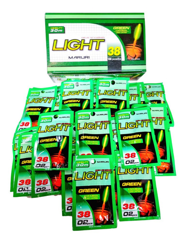 Bastão Luminoso Luz Quimica P/ Pesca 4,5x38mm Caixa C/100pcs