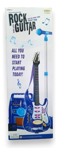 Guitarra Electrica Para Niños Con Microfono Y Amplificador 