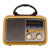 Caixa Som Antiga Radio Portátil Retro Bluetooth Am Fm Sd Usb