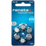 Pilas Audifono 675 Renata Pr44 Azul Pack X 30 Unidades