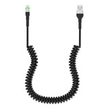 Cable Lightning En Espiral Para iPhone Para Apple Carplay, C