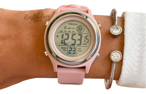 Reloj Tressa Unisex Modelo Caro Digital Sumergible Garantia 