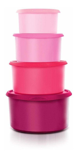 Tupperwareone Touch Topper Canister Juego De 4 Púrpura...