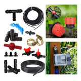 Kit Sistema De Riegoautomatizado Por Goteo Para Jardin/culti