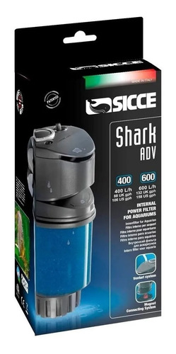 Filtro Interno Peceras Acuarios Peces Sicce Shark Adv 600l/h