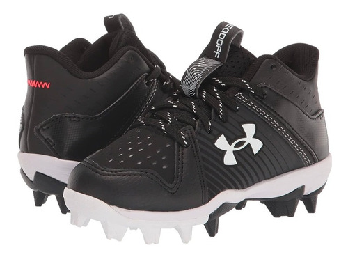 Spikes Beisbol Softbol Under Armour Rubber Mid Ngro Infantil