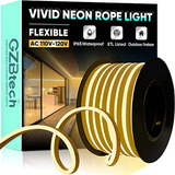Tira Led Neon Flexible 50ft Impermeable 120 Leds/m - Blanco 