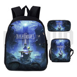 Mochila De Viaje 3d Little Nightmares 2, Estilo Hip Hop, Moc