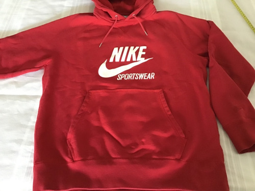 Nike Poleron Sportswear Algodón Orgánico Rojo