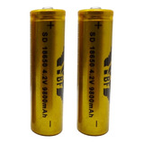 2 Pilhas / Baterias Recarregável 18650 4800mah 3.7v
