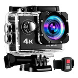 Camara Deportiva 4k Hd Wifi Control Sumergible Tipo Go Pro