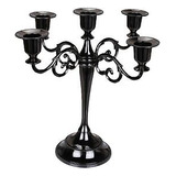 Mmexper 5-candle Metal Candelabra Centerpiece Candle Sta Ssb
