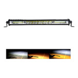 Exploradora Barra Led Lineal Para Carro 12.000lm Dual Color