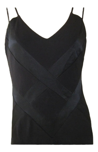 Vestido De Fiesta, White Black , Lycra Negro/satin, Talla S