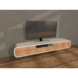 Modular Tv Laqueado Minimalista Moderno Vector Box Flotante