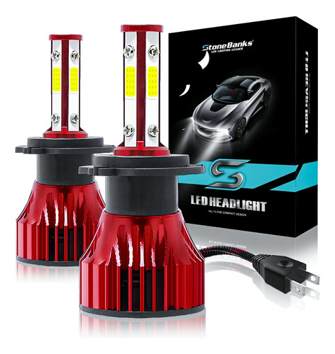 Kit De Faros Delanteros 4 Lados Led 9005 9006 H7 H11 24000lm