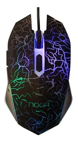 Mouse Gamer Retroiluminado Noga St-002 Usb 2400dpi Led Rgb 