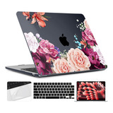 Funda Twolskoo Para Macbook Air 13 M2 + C/teclado Peony