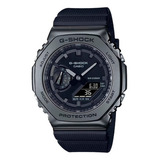 Reloj Casio G-shock Gm-2100bb-1adr Color De La Correa Azul Oscuro Color Del Bisel Gris Color Del Fondo Azul Oscuro