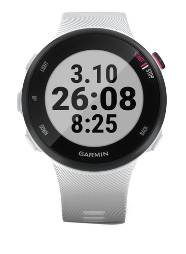 Smartwatch Garmin Forerunner 45s 1.04  Caja 39mm  Blanca, Malla  Blanca De  Silicona