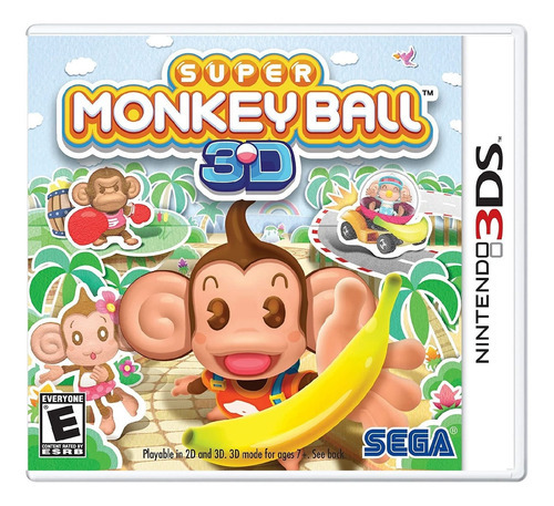 Jogo Super Monkey Ball 3d Para Nintendo 3ds Usado Completo